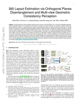 360 Layout Estimation via Orthogonal Planes Disentanglement and
  Multi-view Geometric Consistency Perception