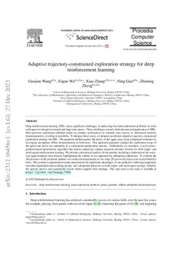 Adaptive trajectory-constrained exploration strategy for deep
  reinforcement learning