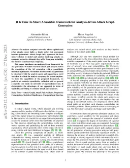 It Is Time To Steer: A Scalable Framework for Analysis-driven Attack
  Graph Generation