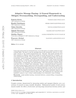 Adaptive Message Passing: A General Framework to Mitigate Oversmoothing, Oversquashing, and Underreaching