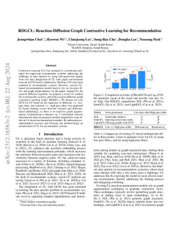 RDGCL: Reaction-Diffusion Graph Contrastive Learning for Recommendation