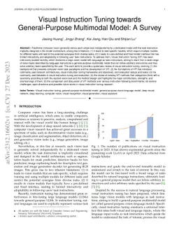 Visual Instruction Tuning towards General-Purpose Multimodal Model: A
  Survey