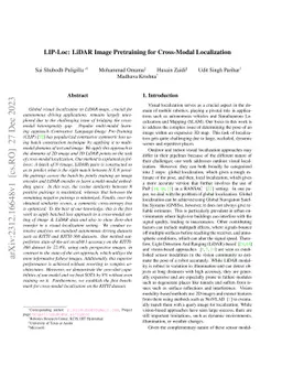 LIP-Loc: LiDAR Image Pretraining for Cross-Modal Localization