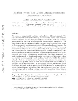 Modeling Systemic Risk: A Time-Varying Nonparametric Causal Inference
  Framework