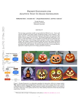 Prompt Expansion for Adaptive Text-to-Image Generation