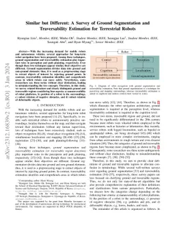 Similar but Different: A Survey of Ground Segmentation and
  Traversability Estimation for Terrestrial Robots