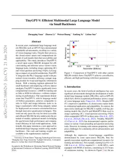 TinyGPT-V: Efficient Multimodal Large Language Model via Small Backbones