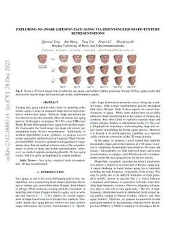 Exploring 3D-aware Lifespan Face Aging via Disentangled Shape-Texture
  Representations