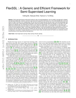 FlexSSL : A Generic and Efficient Framework for Semi-Supervised Learning