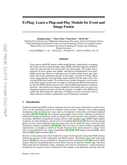 EvPlug: Learn a Plug-and-Play Module for Event and Image Fusion