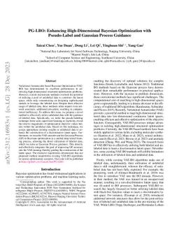 PG-LBO: Enhancing High-Dimensional Bayesian Optimization with
  Pseudo-Label and Gaussian Process Guidance
