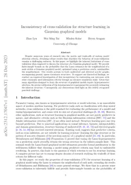 Inconsistency of cross-validation for structure learning in Gaussian
  graphical models