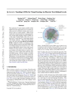 Q-Align: Teaching LMMs for Visual Scoring via Discrete Text-Defined
  Levels