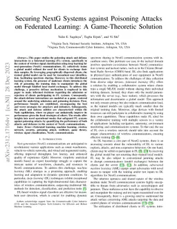Securing NextG Systems against Poisoning Attacks on Federated Learning:
  A Game-Theoretic Solution