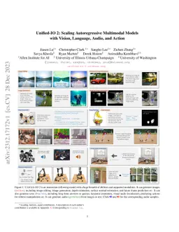Unified-IO 2: Scaling Autoregressive Multimodal Models with Vision,
  Language, Audio, and Action