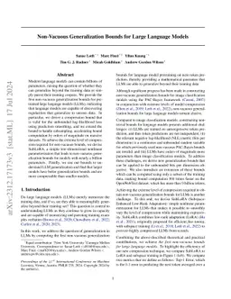 Non-Vacuous Generalization Bounds for Large Language Models