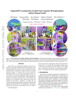 Segment3D: Learning Fine-Grained Class-Agnostic 3D Segmentation without
  Manual Labels