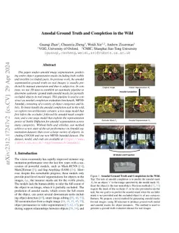 Amodal Ground Truth and Completion in the Wild