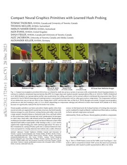 Compact Neural Graphics Primitives with Learned Hash Probing