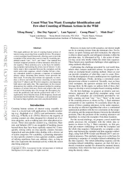 Count What You Want: Exemplar Identification and Few-shot Counting of
  Human Actions in the Wild