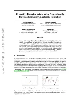 Generative Posterior Networks for Approximately Bayesian Epistemic
  Uncertainty Estimation