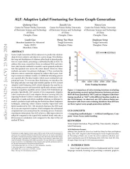 ALF: Adaptive Label Finetuning for Scene Graph Generation