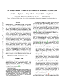 ChangeNet: Multi-Temporal Asymmetric Change Detection Dataset