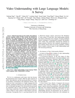 Video Understanding with Large Language Models: A Survey