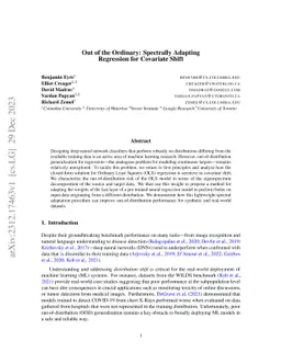 Out of the Ordinary: Spectrally Adapting Regression for Covariate Shift