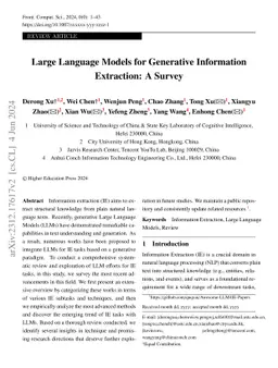 Large Language Models for Generative Information Extraction: A Survey