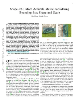 Shape-IoU: More Accurate Metric considering Bounding Box Shape and Scale