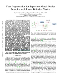 Data Augmentation for Supervised Graph Outlier Detection with Latent
  Diffusion Models