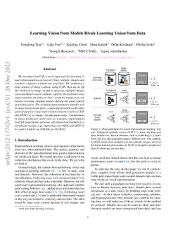 Learning Vision from Models Rivals Learning Vision from Data