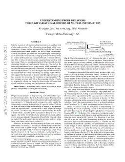 Understanding Probe Behaviors through Variational Bounds of Mutual
  Information