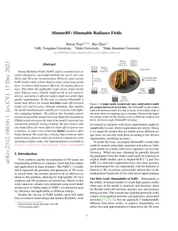 SlimmeRF: Slimmable Radiance Fields