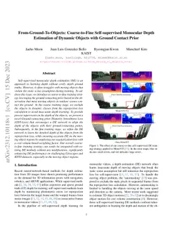 From-Ground-To-Objects: Coarse-to-Fine Self-supervised Monocular Depth
  Estimation of Dynamic Objects with Ground Contact Prior