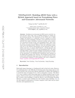 NM-FlowGAN: Modeling sRGB Noise with a Hybrid Approach based on
  Normalizing Flows and Generative Adversarial Networks