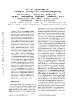 Do LVLMs Understand Charts? Analyzing and Correcting Factual Errors in
  Chart Captioning
