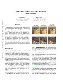 Tell Me What You See: Text-Guided Real-World Image Denoising