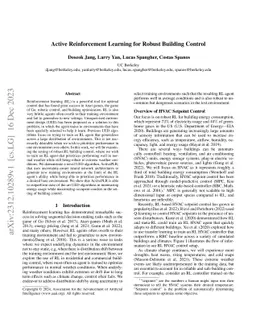 Active Reinforcement Learning for Robust Building Control