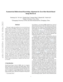 Symmetrical Bidirectional Knowledge Alignment for Zero-Shot Sketch-Based
  Image Retrieval