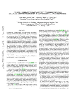 CONCSS: Contrastive-based Context Comprehension for Dialogue-appropriate
  Prosody in Conversational Speech Synthesis