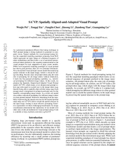 SA$^2$VP: Spatially Aligned-and-Adapted Visual Prompt