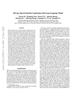 SECap: Speech Emotion Captioning with Large Language Model