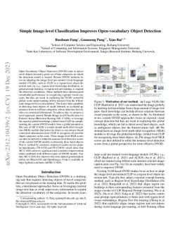 Simple Image-level Classification Improves Open-vocabulary Object
  Detection