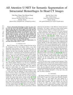 All Attention U-NET for Semantic Segmentation of Intracranial
  Hemorrhages In Head CT Images