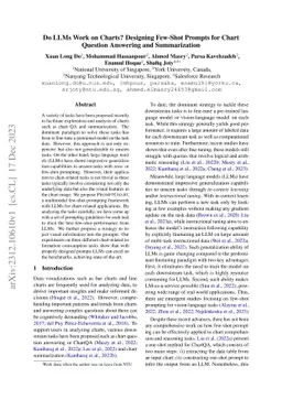 Do LLMs Work on Charts? Designing Few-Shot Prompts for Chart Question
  Answering and Summarization