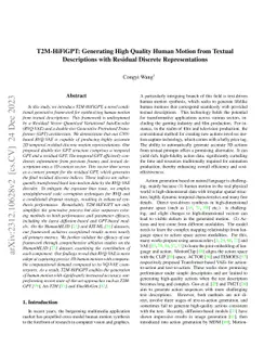 T2M-HiFiGPT: Generating High Quality Human Motion from Textual
  Descriptions with Residual Discrete Representations