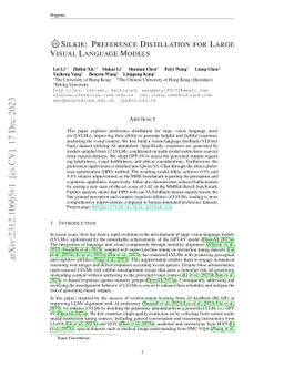 Silkie: Preference Distillation for Large Visual Language Models