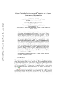 Cross-Domain Robustness of Transformer-based Keyphrase Generation